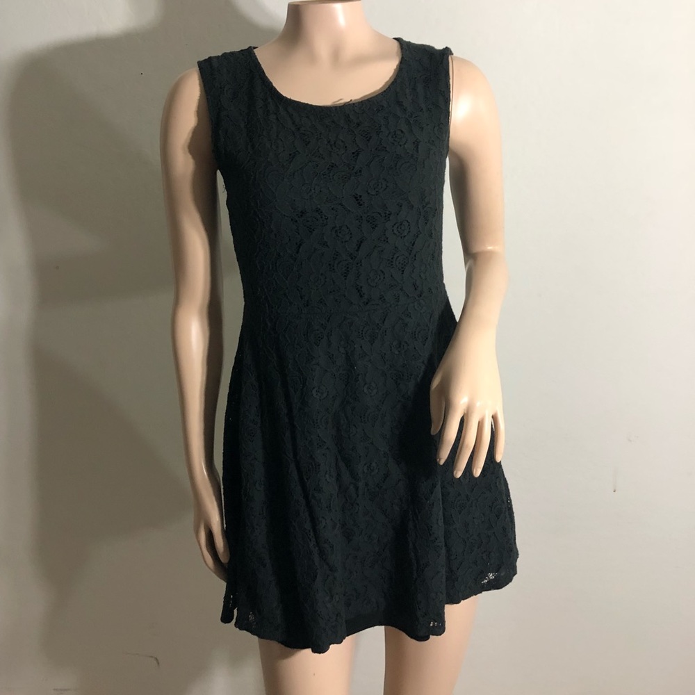 Black Lace Tea N Rose Dress Size Small